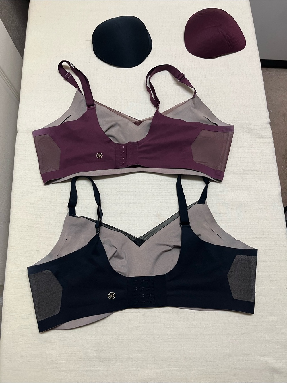 HoneyLove 1X lot of black & fig wireless bras - Picture 7 of 13
